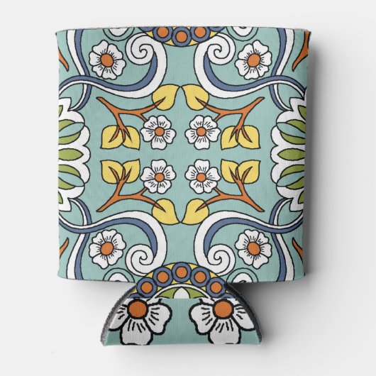 メダリオントルコスタイルヴィンテージパターン 缶クーラー (正面)