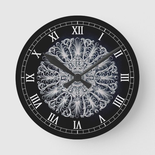 メダリオンビクトリアンウォールクロック ラウンド壁時計 (正面)