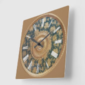 メダリオンビクトリアン時計 スクエア壁時計 (傾斜)