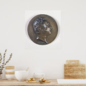 メダリオンポートレートのジオアシノロッシーニ1829 ポスター (キッチン)