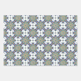 メダリオンラッピング紙フラットシートセット3 ラッピングペーパーシート