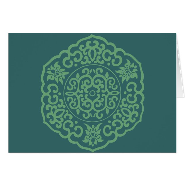 メダリオン中国のグリーン (正面横)