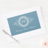 メダリオン番号周年記念ステッカーを変更 長方形シール (封筒)