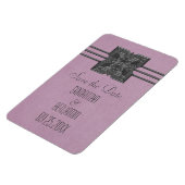 メダリオン縁ど日付磁石、薄紫を保存 マグネット (左側)