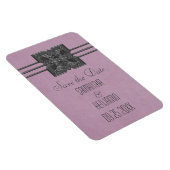 メダリオン縁ど日付磁石、薄紫を保存 マグネット (右側)