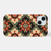 メダリオン華美パターン iPhone 15ケース (裏面横)