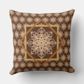 メダリオン装飾用クッションブラウン クッション (裏面)