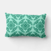 メダリ日本のオンパターン、アクア及びターコイズ ランバークッション (裏面)