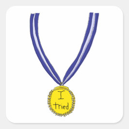 メダルを取った スクエアシール