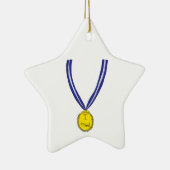 メダルを取った セラミックオーナメント (右)