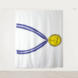 メダルを取った タペストリー