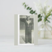 メダルを受けたセーラー服 ポストカード (スタンド正面)