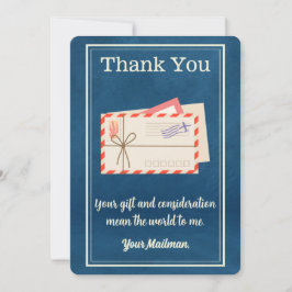 メダルレター配送業者メールマン郵便配送業者 サンキューカード