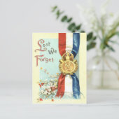 メダル忘れのメモリアルデーの花 ポストカード (スタンド正面)