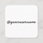 メダル正方形カードへのペダル スクエア名刺 (裏面)