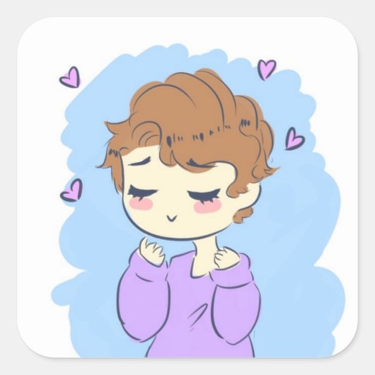 メチャクチャ!シール スクエアシール (正面)