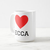 メッカが好き コーヒーマグカップ (正面左)
