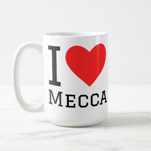メッカが好き コーヒーマグカップ (左)