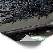 メッカのカアバにあるハッジ巡礼者の空中眺め ポスター (角)