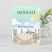 メッカのモスク素晴らしの旅行アート シーズンカード (スタンド正面)