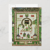 メッカを表すタイル ポストカード (正面/裏面)