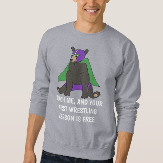 メッカスタムセージメキシコ人レスラールチャドルベア スウェットシャツ (正面)