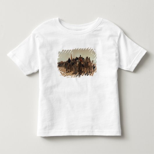 メッカ1861年に行っている巡礼者 トドラーTシャツ (正面)