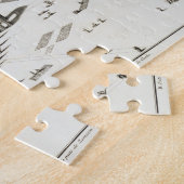 メッカ(版木、銅版、版画)の寺院 ジグソーパズル (側面)