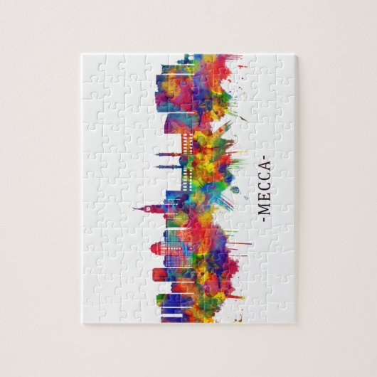 メッカKSAスカイライン ジグソーパズル (縦)