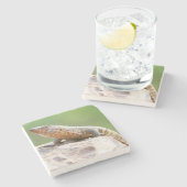 メッキリザード ストーンコースター (横)