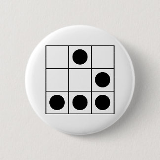 "メッキ師"のハッカーの紋章 缶バッジ