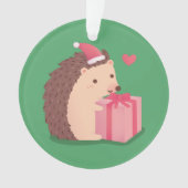 メッシおもしろいーメリークリスマスヘッジホッグキッズルームオーン オーナメント (正面)