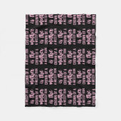 メッシおもしろいー・バン・引用文・フォー・ウォメン・マン・マム フリースブランケット (正面)