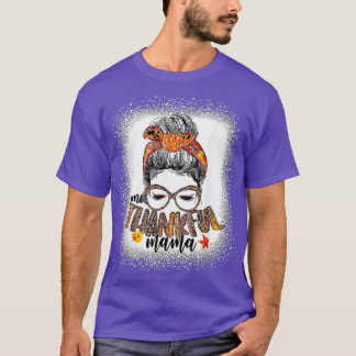 メッシおもしろいーBun 1感謝ママ秋秋 Tシャツ