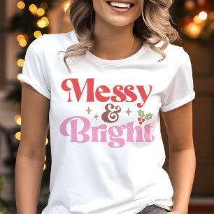 メッシィでビビッドな楽しいクリスマス トライブレンドTシャツ
