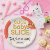 メッシモダンィスライスベビースライスピザベビーシャワー ペーパープレート (パーティー)