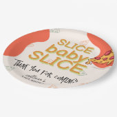 メッシモダンィスライスベビースライスピザベビーシャワー ペーパープレート (アングル)