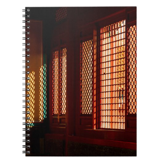 メッシュウィンドウの開口部を通るライト ノートブック (正面)