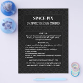 メッシュグラフィック、グラフィックデザ広告イナー チラシ (シングル)