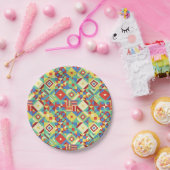 メッシュ化されたシェイプのジオメトリ紙プレート ペーパープレート (パーティー)