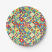 メッシュ化されたシェイプのジオメトリ紙プレート ペーパープレート (正面)