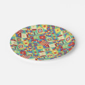 メッシュ化されたシェイプのジオメトリ紙プレート ペーパープレート (アングル)