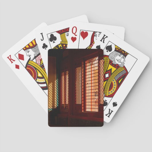 メッシュ窓の開口部を通るライト トランプ (裏面)