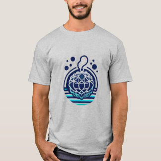 メッシュ鮮やかポーフスポンジロゴ – 8Kステッカーデザイン Tシャツ