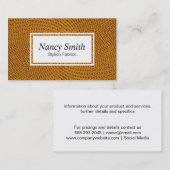 メッシュ |オレンジ 名刺 (正面/裏面)