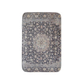 メッシュ·ペルシア·ダスティ·ブルー·ダーク·グレー バスマット (正面縦)