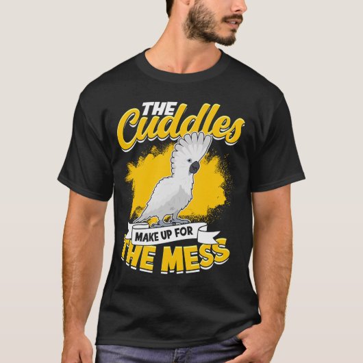 メッシーが許されるくらい愛らしいオウム 傘 C Tシャツ (正面)