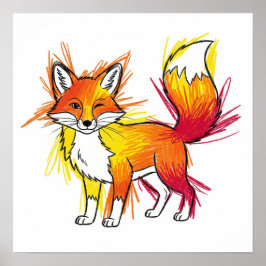 メッシークレヨンアート ポスター