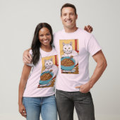 メッシースパゲティ猫 – インスパイアヘレTシャツデザイン Tシャツ (ユニセックス)