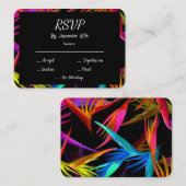 メッシートロピカルガーデンブラックRSVP エンクロージャーカード (正面/裏面)